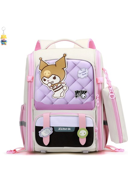 Ilkokul Çocuk Okul Çantası Büyük Kapasiteli Su Geçirmez Omurga Koruması Karikatür Yük Azaltma Sırt (Yurt Dışından)