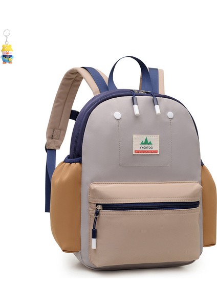 Macron Karikatür Okul Çantası Çocuk Sırt Çantası Erkek ve Kız Öğrenci Okul Çantası Moda Okul Çantası (Yurt Dışından)