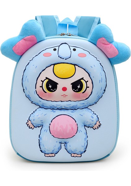 Sevimli Karikatür Sert Kabuklu Çanta Anaokulu Erkek ve Kız Okul Çantası Gündelik Çok Yönlü Modaya Uygun Sırt Çantası (Yurt Dışından)