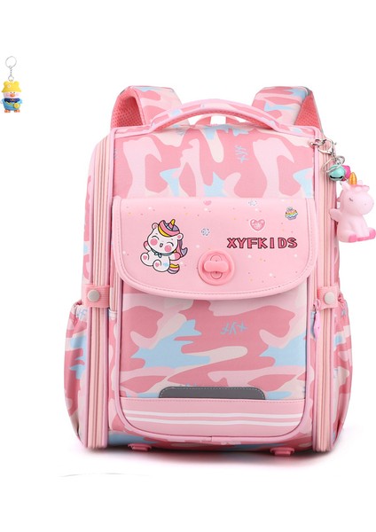 Çocuk Okul Çantası Ilkokul Öğrencileri 1-3-5 Sınıf Rahat Büyük Kapasiteli Uzay Çantası Kız Sırt Çantası (Yurt Dışından)
