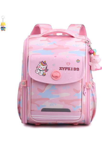 Çocuk Okul Çantası Ilkokul Öğrencileri 1-3-5 Sınıf Rahat Büyük Kapasiteli Uzay Çantası Kız Sırt Çantası (Yurt Dışından)