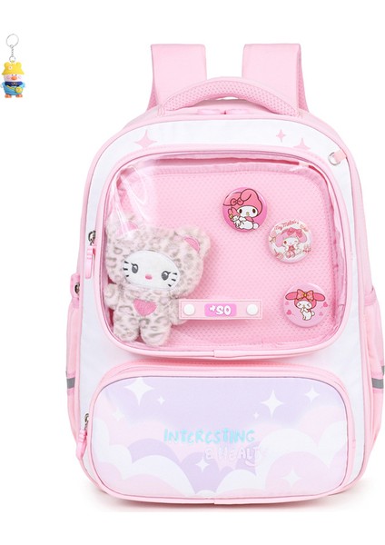 Kapibala Ilkokul Okul Çantası Erkek ve Kız Çizgi Film Büyük Kapasiteli Sırt Çantası 3-6 Sınıf Rahat Okul Çantası (Yurt Dışından)