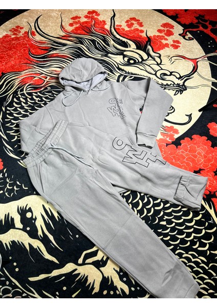 Paça Lastikli 3 Iplik Kapşonlu Takım