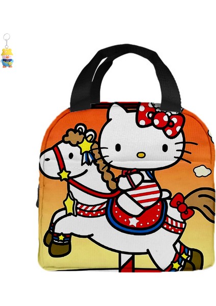 Taşınabilir Öğle Yemeği Çantası Karikatür Öğle Yemeği Çantası Kt Kedi Yalıtımlı Öğle Yemeği Kutusu Çantası Pirinç Depolama (Yurt Dışından)