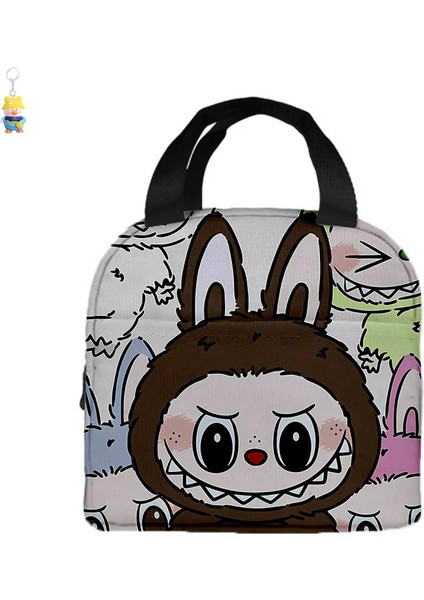 Öğle Yemeği Çantası Karikatür Tote Çantası Öğrenci Bento Çantası Alüminyum Folyo Yalıtımlı Yemek Çantası (Yurt Dışından)