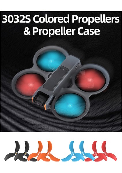 Sunnylife 2 Çift Avata 2 Pervane 3032S Için Depolama Çantası Olan Kürekler, Kompakt Hafif Drone Kanat Aksesuarları, D (Yurt Dışından)