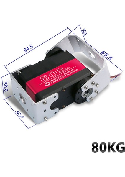 Dsservo 80KG RDS5180 Çift Eksenli Dijital Servo Yüksek Tork Metal Dijital Robot Servo Montaj Braketi (Yurt Dışından) modelleri