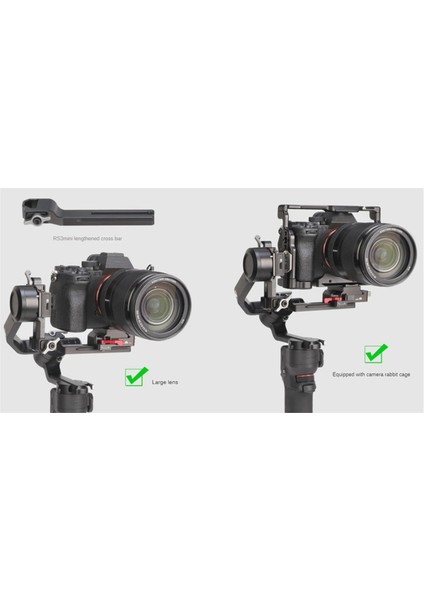 Djı Stabilizer Için Jlwın Rs3 Mini Hızlı Serbest Bırakma Montaj Genişletilmiş Crossbar Rs3 Mini Dikey Çekim Genişleme Aksesuarları (Yurt Dışından) indirimleri