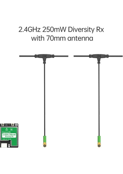 Elrs Çeşitlilik Alıcısı Elrs 2.4ghz 250MW True Çeşitlilik Rx Fpv B Için 70MM Çift Anten Ile (Yurt Dışından) fiyatları