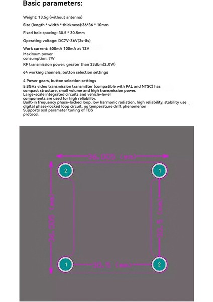 5.8g 2W Vtx Sma Iç Iğne Anteni 2000MW 64CH Fpv Video Veri Verici Pal/ntsc Destek Fpv Rc Drone Için Osd (Yurt Dışından) indirimleri