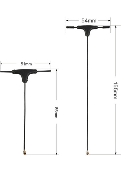 2pcs 2.4ghz T-Tipi Anten Elrs Fpv Freestyle Için Alıcı Anten Uzun Menzilli Dronlar Diy Parçaları Uzun (Yurt Dışından) fiyatları