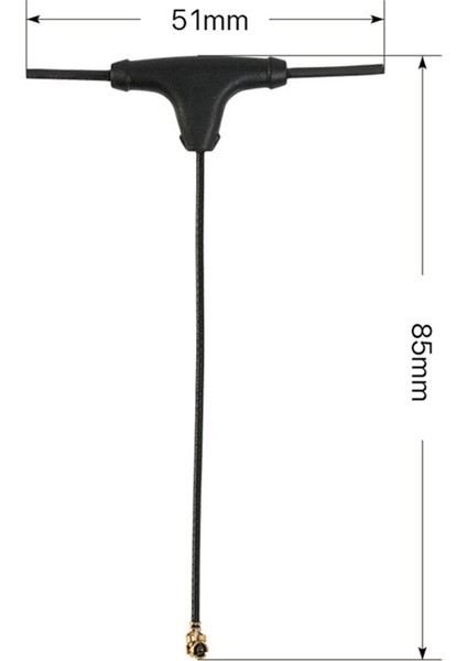 2pcs 2.4ghz T-Tipi Anten Elrs Fpv Freestyle Için Alıcı Anten Uzun Menzilli Dronlar Diy Parçaları Uzun (Yurt Dışından) fırsatları