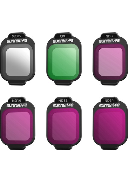 Sunnylife Lens Filtreleri Djı Flip Işık Azaltma Vlog Hava Kamera Aksesuarları Kamera Filtreleri Gimbal Koruyucu Set (Yurt Dışından)