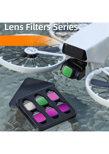 Sunnylife Lens Filtreleri Djı Flip Işık Azaltma Vlog Hava Kamera Aksesuarları Kamera Filtreleri Gimbal Koruyucu Set (Yurt Dışından) indirimleri