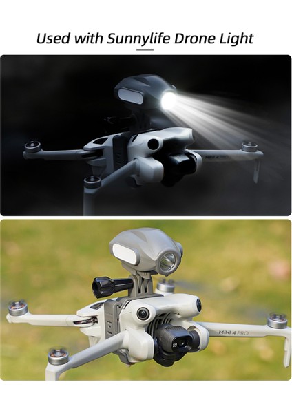Sunnylife For Mini 4 Pro Mount Multi Fonksiyonlu Eylem 4/GOPRO12 Spor Kamera Braket Montajı + Depolamış Seti (Yurt Dışından)