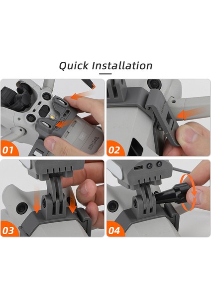 Sunnylife For Mini 4 Pro Mount Multi Fonksiyonlu Eylem 4/GOPRO12 Spor Kamera Braket Montajı + Depolamış Seti (Yurt Dışından) fiyatları