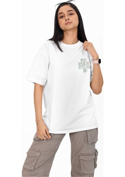 Unisex Who’s Afraid Of Little Old Me Sırt Baskılı Tişört, Oversize Taylor Swift Temalı T-Shirt modelleri