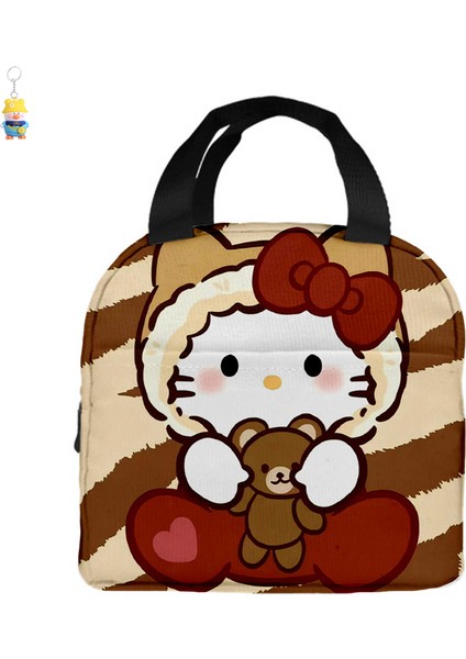 Taşınabilir Öğle Yemeği Çantası Karikatür Öğle Yemeği Çantası Kt Kedi Yalıtımlı Öğle Yemeği Kutusu Çantası Pirinç Depolama (Yurt Dışından)