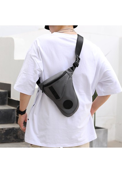 Haoshuaı 391 Açık Hava Bisiklet Bacak Çantası Rahat Çapraz Askılı Göğüs Çantası Naylon Bel Çantası-Gri (Yurt Dışından) fırsatları