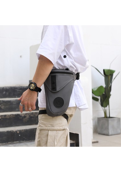 Haoshuaı 391 Açık Hava Bisiklet Bacak Çantası Rahat Çapraz Askılı Göğüs Çantası Naylon Bel Çantası-Gri (Yurt Dışından) indirimleri