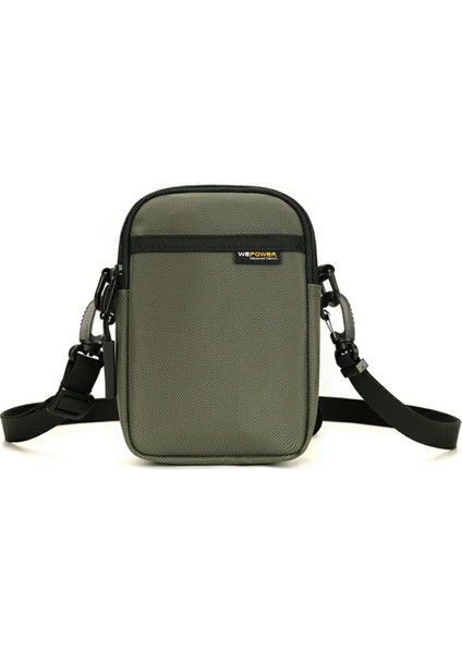 Wepower 2151 Rahat Çapraz Askılı Çanta Naylon Bel Çantası Hafif Telefon Kılıfı Tek Omuz Çantası-Ordu Yeşili (Yurt Dışından)