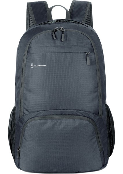 Flamehorse K66 Su Geçirmez Oxford Kumaş Sırt Çantası Günlük Seyahat Spor Katlanabilir Omuz Çantası-Gri (Yurt Dışından)