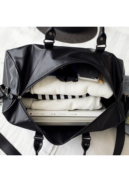 Naylon Spor Çantası Su Geçirmez Seyahat Çantası Ayakkabı Bölmeli, Beden: L (Yurt Dışından) fırsatları