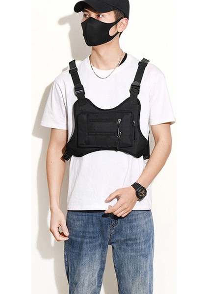 Açık Hava Erkek Taktik Yelek Çantası Su Geçirmez Polyester Çok Cepli Göğüs Çantası-Dijital Kamuflaj (Yurt Dışından) fiyatları