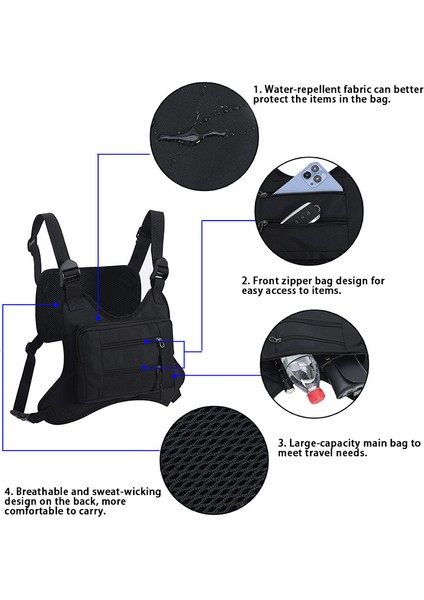 Açık Hava Erkek Taktik Yelek Çantası Su Geçirmez Polyester Çok Cepli Göğüs Çantası-Dijital Kamuflaj (Yurt Dışından) fırsatları