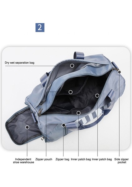 Su Geçirmez Spor Fitness Yoga Çantası Oxford Trend Çapraz Askılı Çanta Taşınabilir Seyahat Bagaj Çantası-Koyu Mor (Yurt Dışından) indirimleri