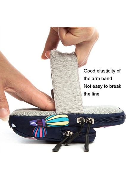 18 x 9 cm Telefon Tutucu Elastik Kol Bandı Sıcak Hava Balonu Desenli Kol Bandı Koşu Için Cep Telefonu Kılıfı (Boyut: L)-Gök Mavisi (Yurt Dışından) fiyatları