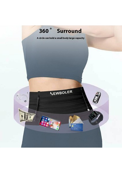 Newboler BIKF-BAG652 Maraton Koşusu Için Telefon Saklama Bel Çantası Ultra Ince Bel Çantası-M (Yurt Dışından) fırsatları