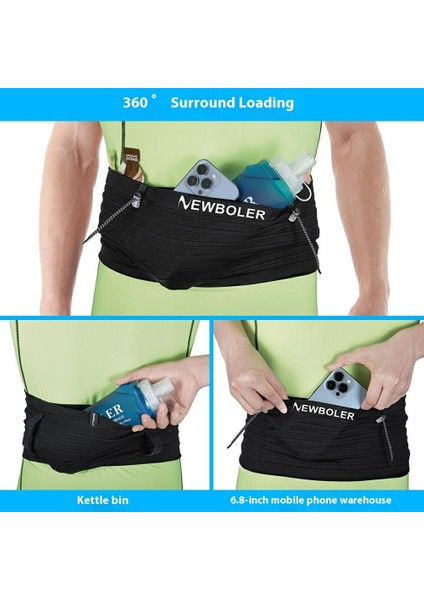 Newboler BIKF-BAG652 Maraton Koşusu Için Telefon Saklama Bel Çantası Ultra Ince Bel Çantası-M (Yurt Dışından) indirimleri