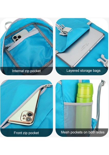 Haweel HWL7031 Açık Hava Ultra Hafif Katlanabilir Sırt Çantası Tırmanma Yürüyüş Su Geçirmez Polyester Sırt Çantası-Yeşil (Yurt Dışından) indirimleri