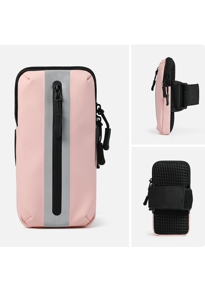 Oxford Kumaş + Polyester Kol Bandı Telefon Kılıfı Açık Hava Bisikleti İçin Hafif Cep Telefonu Çantası - Pembe (Yurt Dışından) indirimleri