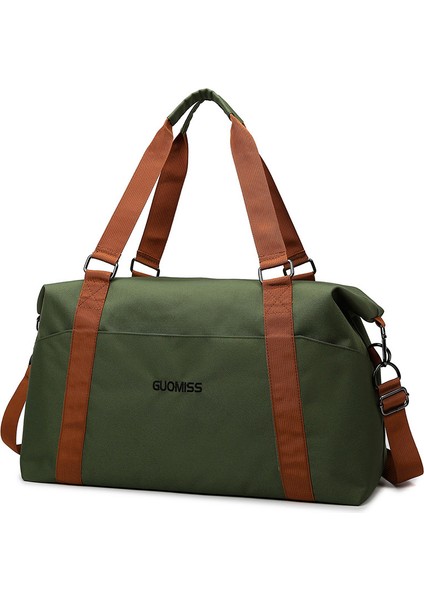 Guomıss GM-316 Beden S Oxford Kumaş Fitness Yoga Tote Çapraz Askılı Çanta Açık Hava Seyahat Bagaj Çantası-Ordu Yeşili (Yurt Dışından)