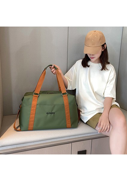 Guomıss GM-316 Beden S Oxford Kumaş Fitness Yoga Tote Çapraz Askılı Çanta Açık Hava Seyahat Bagaj Çantası-Ordu Yeşili (Yurt Dışından) modelleri