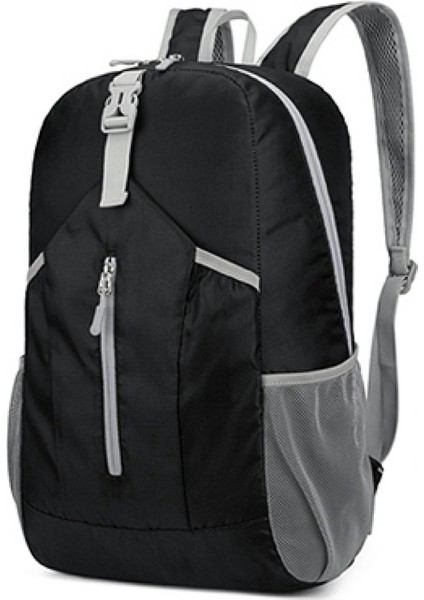 Haweel HWL7031 Açık Hava Ultra Hafif Katlanabilir Sırt Çantası Tırmanma Yürüyüş Su Geçirmez Polyester Sırt Çantası-Siyah (Yurt Dışından)