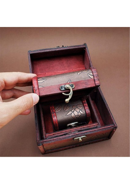 3 Lü Ahşap Dekoratif Takı Toka Kutusu fırsatları