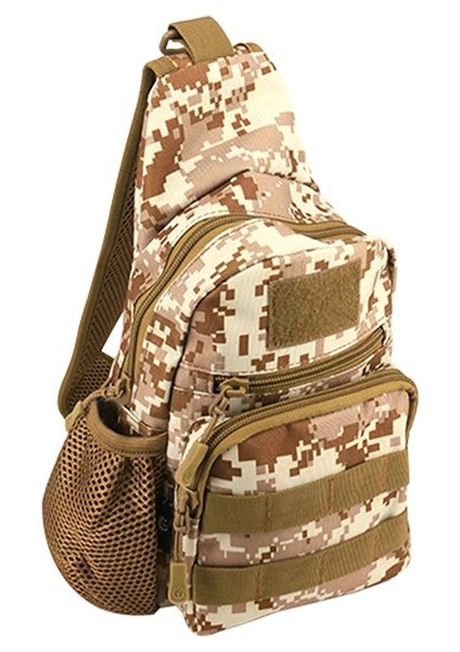 Deukıo Su Şişesi Tutucu Askılı Çanta Açık Hava Hidrasyon Paketi USB Şarjlı Çapraz Askılı Omuz Göğüs Çantası-Kamuflaj Kahverengi (Yurt Dışından)