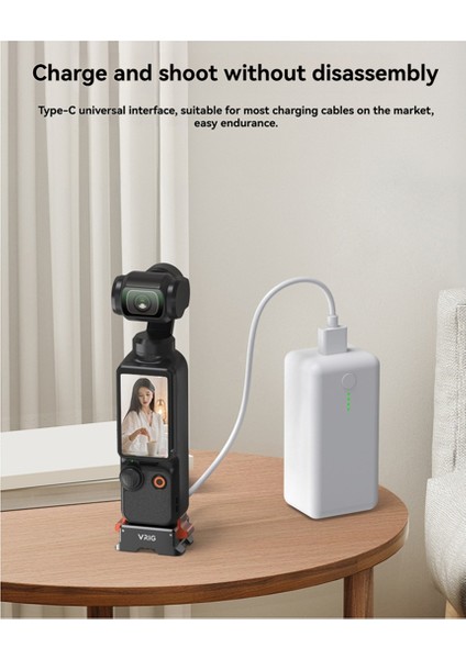 Vrıg Çok Fişli Hızlı Bırakma Osmo Cep 3 Kamera Aksesuarları Için 1/4inch Arca/gopro/ac Montajlı Manyetik Şarj Taban (Yurt Dışından) indirimleri