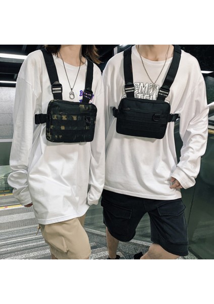 YA0274 Erkek Açık Hava Taktik Yelek Su Geçirmez Oxford Kumaş Askeri Göğüs Çantası-Kamuflaj (Yurt Dışından) indirimleri