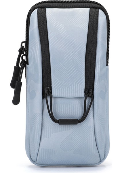 Açık Hava Bisiklet Kol Bandı Telefon Çantası Küçük Eşya Saklama Çantası Oxford Kumaş + Polyester Cep Telefonu Kılıfı - Bebek Mavisi (Yurt Dışından)