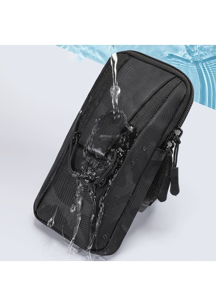 Açık Hava Bisiklet Kol Bandı Telefon Çantası Küçük Eşya Saklama Çantası Oxford Kumaş + Polyester Cep Telefonu Kılıfı - Bebek Mavisi (Yurt Dışından) fırsatları