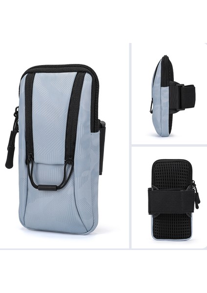 Açık Hava Bisiklet Kol Bandı Telefon Çantası Küçük Eşya Saklama Çantası Oxford Kumaş + Polyester Cep Telefonu Kılıfı - Bebek Mavisi (Yurt Dışından) indirimleri