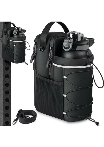 Spor Salonu Fitness Yansıtıcı Açık Hava Çapraz Çanta Için Güçlü Mıknatıslı Manyetik Su Şişesi Tutucu (Yurt Dışından)