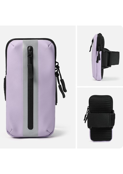 Oxford Kumaş + Polyester Kol Bandı Telefon Kılıfı Hafif Cep Telefonu Çantası - Mor (Yurt Dışından) indirimleri