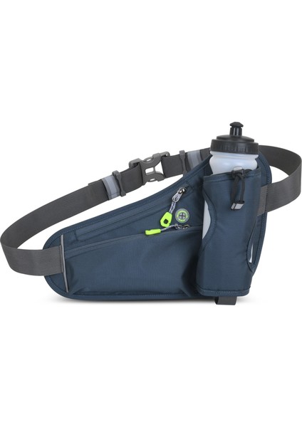 Spor Koşu Kemeri Bel Çantası Bel Çantası Su Şişesi Tutucu ile Erkekler ve Kadınlar Için Su Içme Kemer Çantası-Koyu Gri (Yurt Dışından)