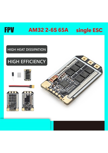 AM32 6s 65A Tek Esc 12V-25.2V 3-6s 10-13 Inç Fpv Drone Rc Tekne Rc Araba Esc (Yurt Dışından) fiyatları