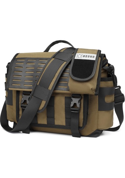 Ozuko Erkek Postacı Çantası Su Geçirmez Evrak Çantası Büyük Omuz Çantası Seyahat Iş Ofisi Için Çapraz Askılı Okul Çantası-Haki (Yurt Dışından) fırsatları